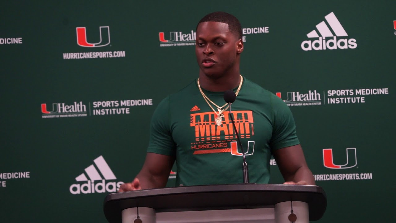 Shaquille Quarterman Postgame Presser | Miami vs. CMU | 09.21.19