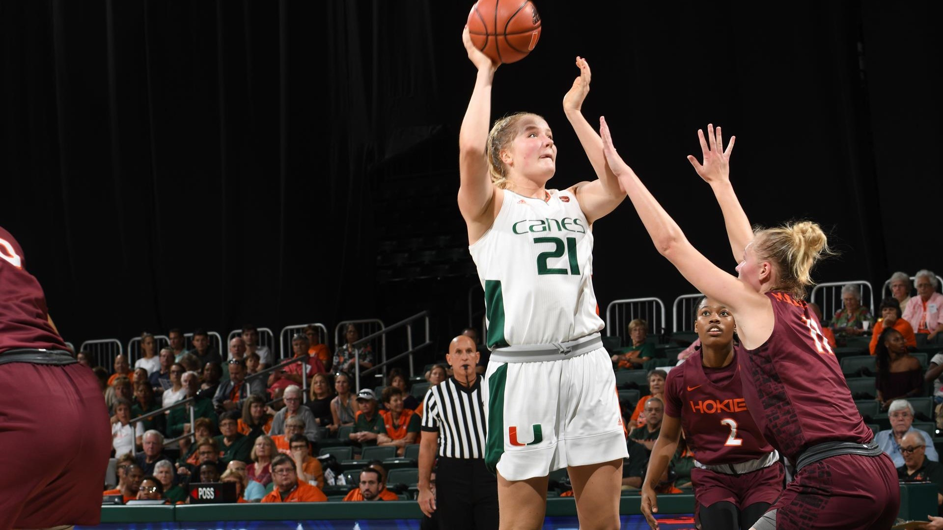 WBB Hands No. 25 Virginia Tech its First Loss, 68-61
