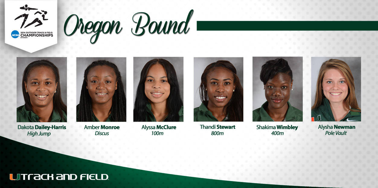Six Canes Secure Trips to NCAAs in Oregon