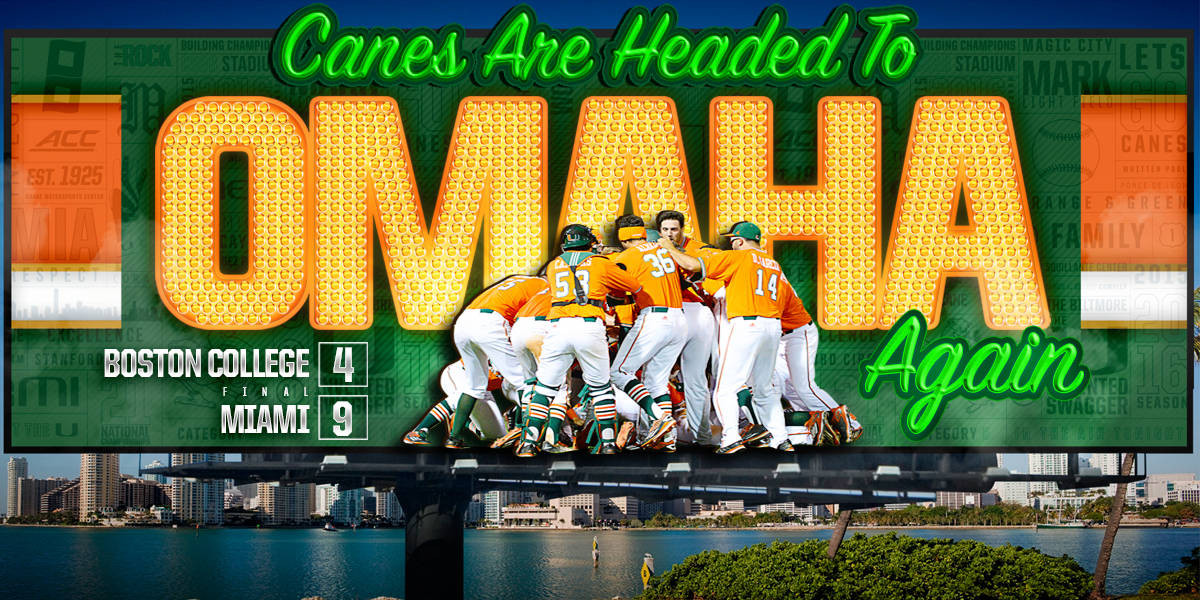 Canes Clinch 25th Berth in College World Series