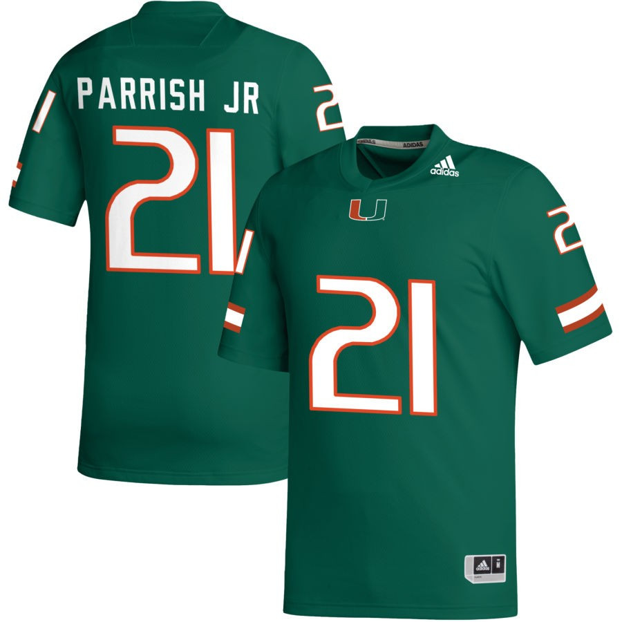 Men's adidas Green Miami Hurricanes NIL Replica Football Jersey