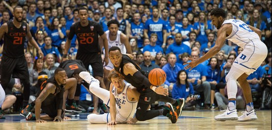 Miami at Duke, Jan. 21, 2017