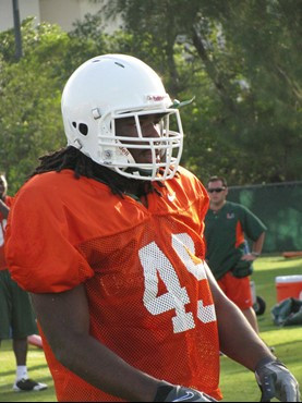 Dyron Dye at practice Tuesday morning at the Greentree Practice Fields.