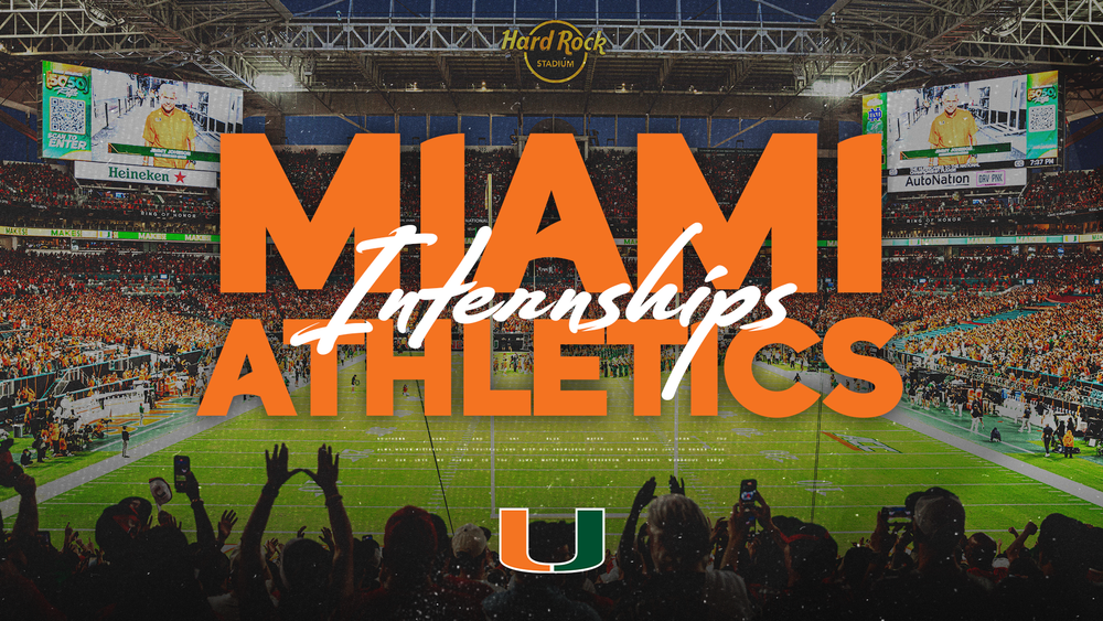Miami Athletics Internships on Photo of Hard Rock Stadium.