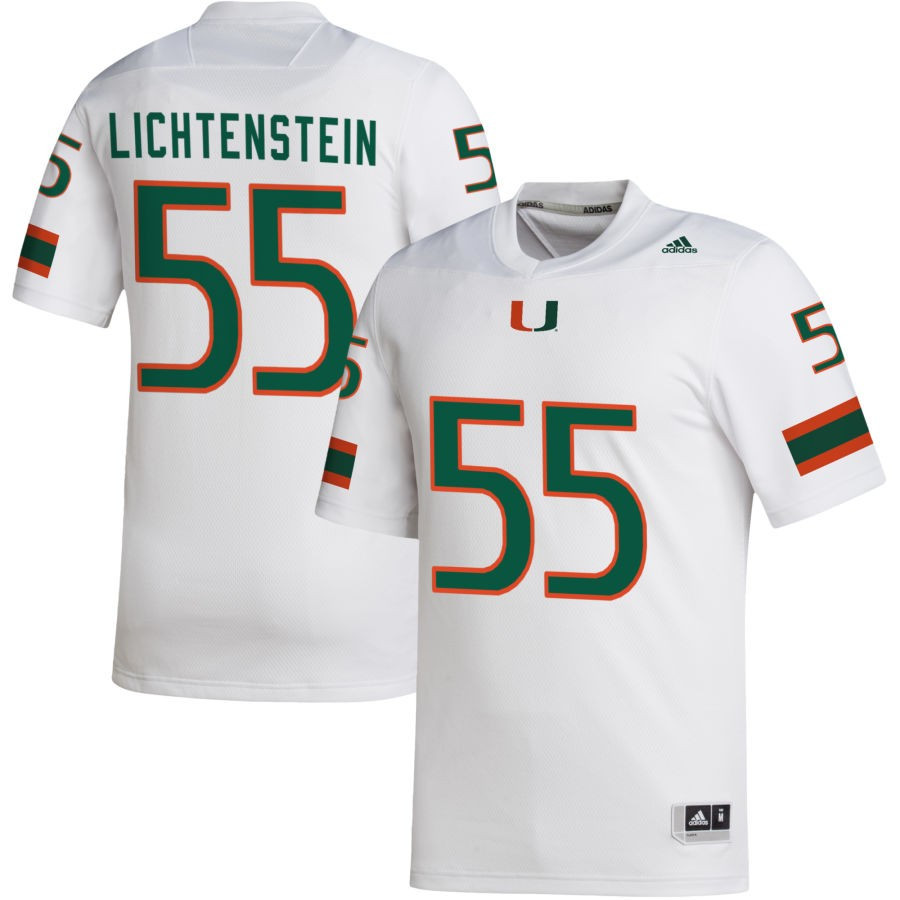 Men's adidas White Miami Hurricanes NIL Replica Football Jersey
