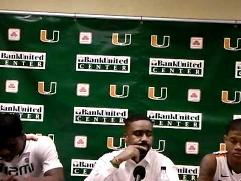 Miami Hurricanes and Virginia Cavaliers Press Conference-2/5/11