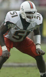 Former Star Linebacker Vilma Gives Back to the University of Miami