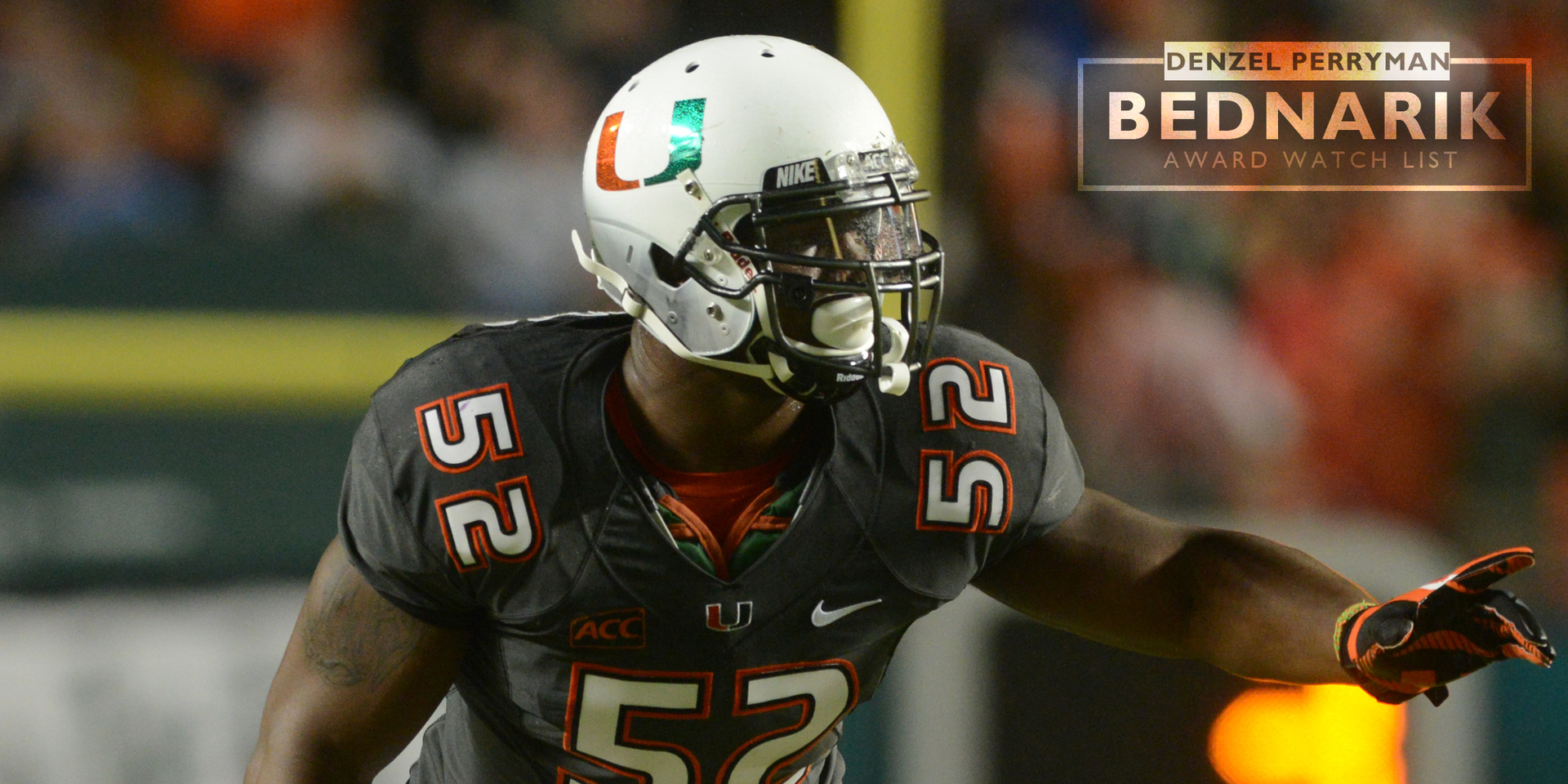 Perryman Named to Bednarik Award Watch List