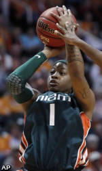 No. 7 Miami Drops Tough Road Contest to No. 3 Vols, 92-76