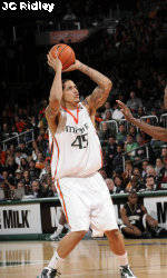 Collins and Gamble Lead Hurricanes Past Virginia, 74-62