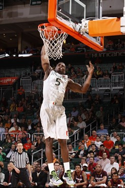2012 Miami Hurricanes Men's Basketball vs Virginia Tech