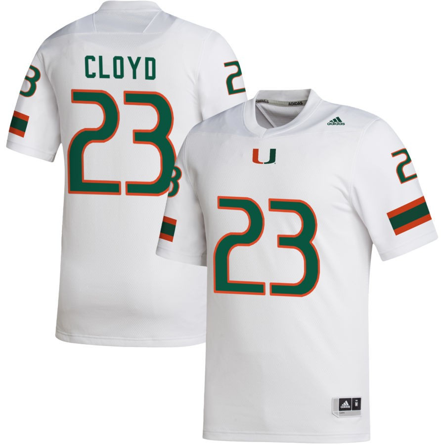 Men's adidas White Miami Hurricanes NIL Replica Football Jersey
