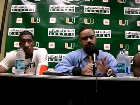 1/26/11 - Coach Haith, Durand Scott, Garrius Adams