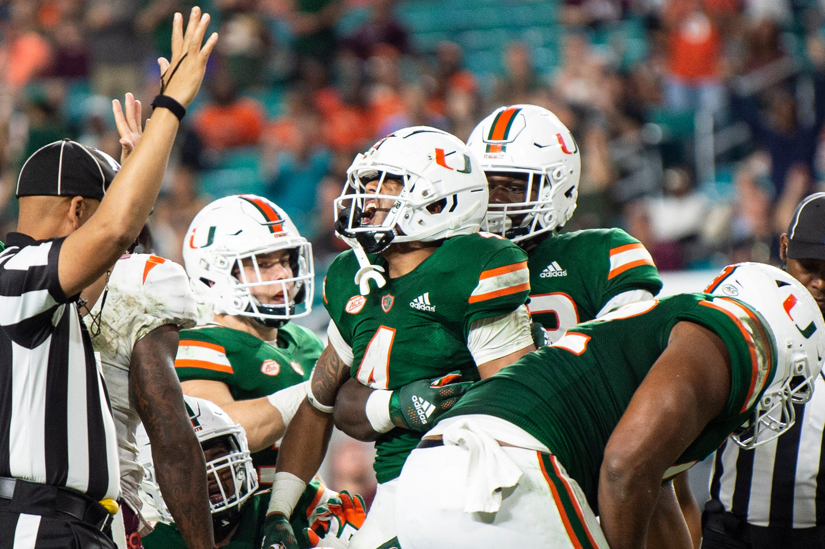Hurricanes Hammer Hokies, 38-26