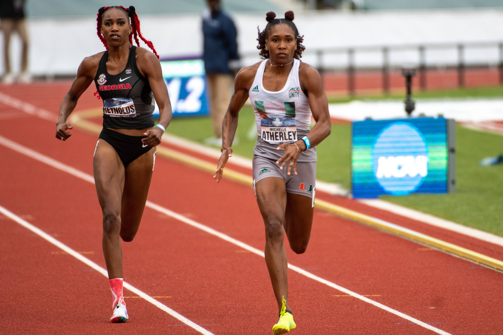 Atherley Finishes Day 1 of Heptathlon in Third Place