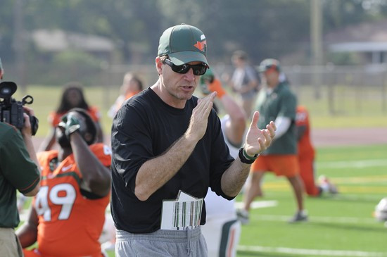 Offensive coordinator James Coley