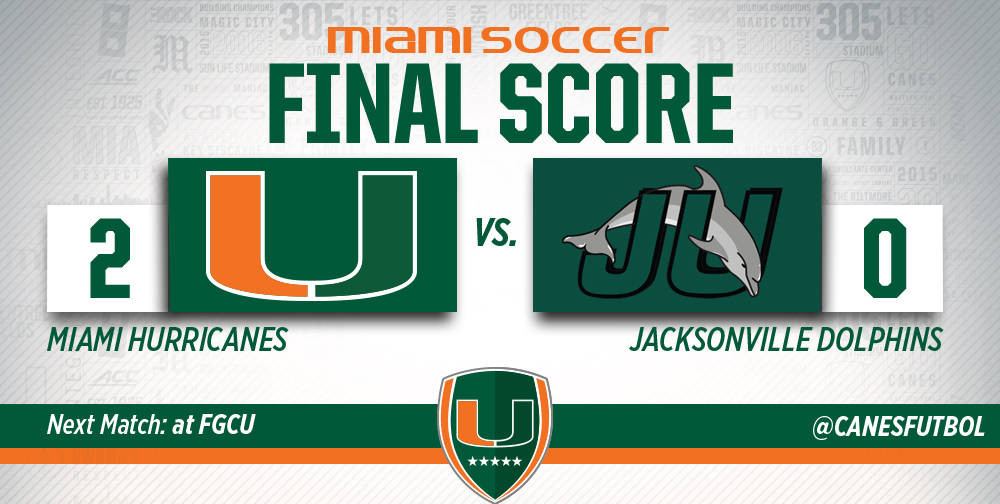 Schmidt Scores Twice as @CanesFutbol Downs JU
