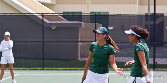 Brittany Dubins (L) and Danielle Mills (R)