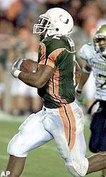 Top-Ranked Hurricanes Run Past Panthers, 28-21