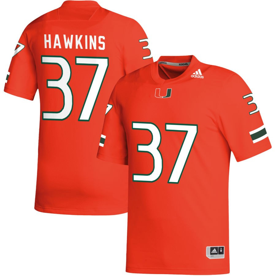 Men's adidas Orange Miami Hurricanes NIL Replica Football Jersey