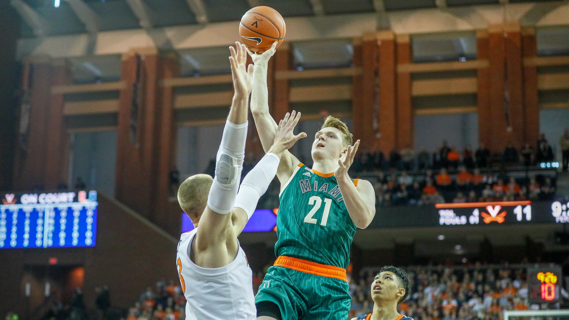 Canes Come Up Short at No. 3 UVA, 56-46