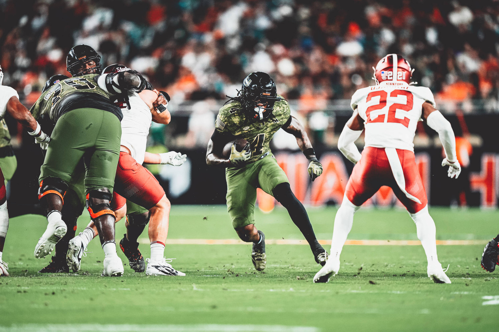 Fletcher Jr., Run Game Power Canes in Win over Stanford