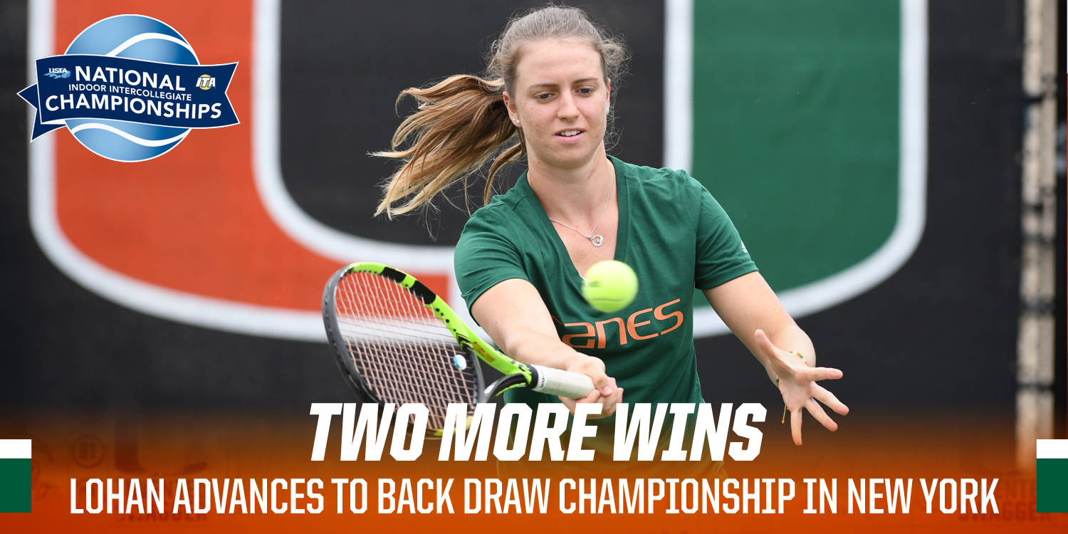 Lohan Makes Back Draw Final at National Indoors
