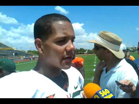 Stephen Morris Post Scrimmage at Traz Powell