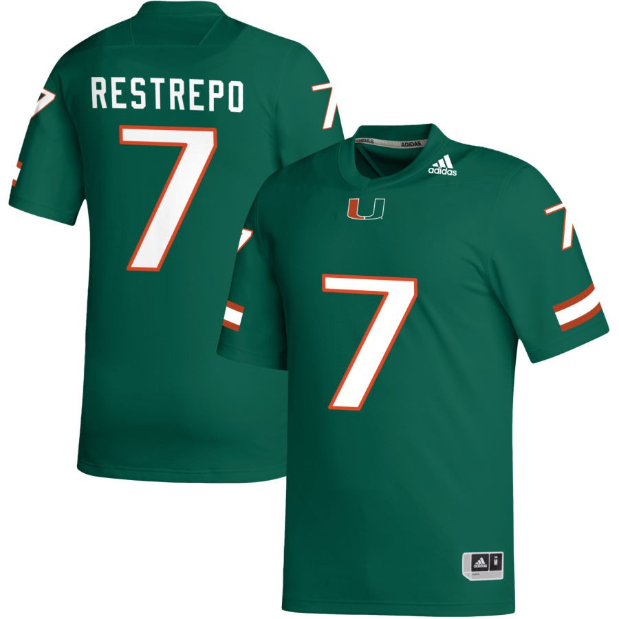 adidas Green Miami Hurricanes NIL Replica Football Jersey