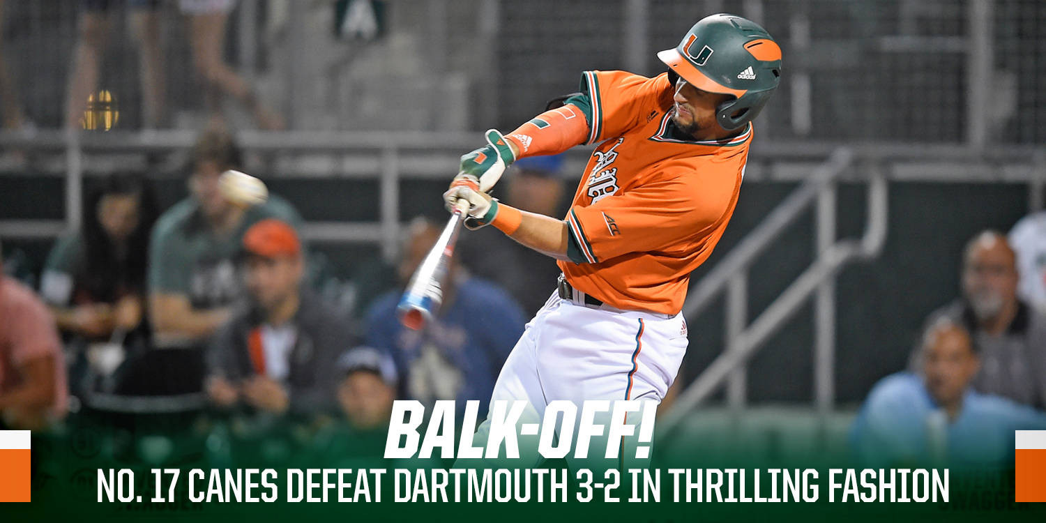 Wild Ending Helps No. 17 Miami to 3-2 Win