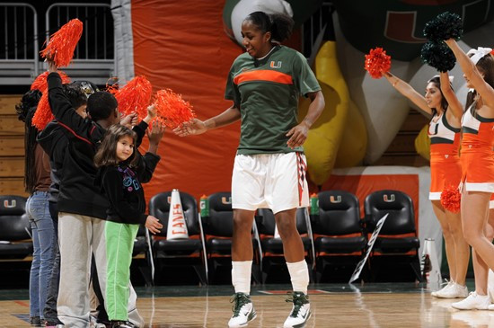 2011 Miami Hurricanes Women's Basketball vs Georgetown - Shenise Johnson