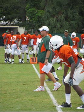 John Lovett and Ray-Ray Armstrong at practice Thursday morning at the Greentree Practice Fields.
