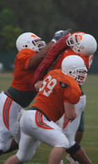 Miami Practices through Inclement Weather Monday