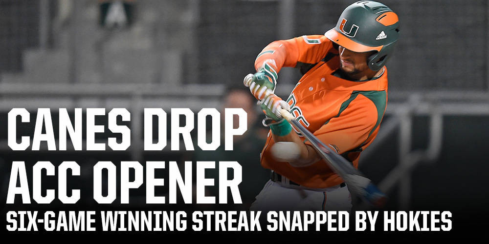 Baseball Drops ACC Opener to Virginia Tech