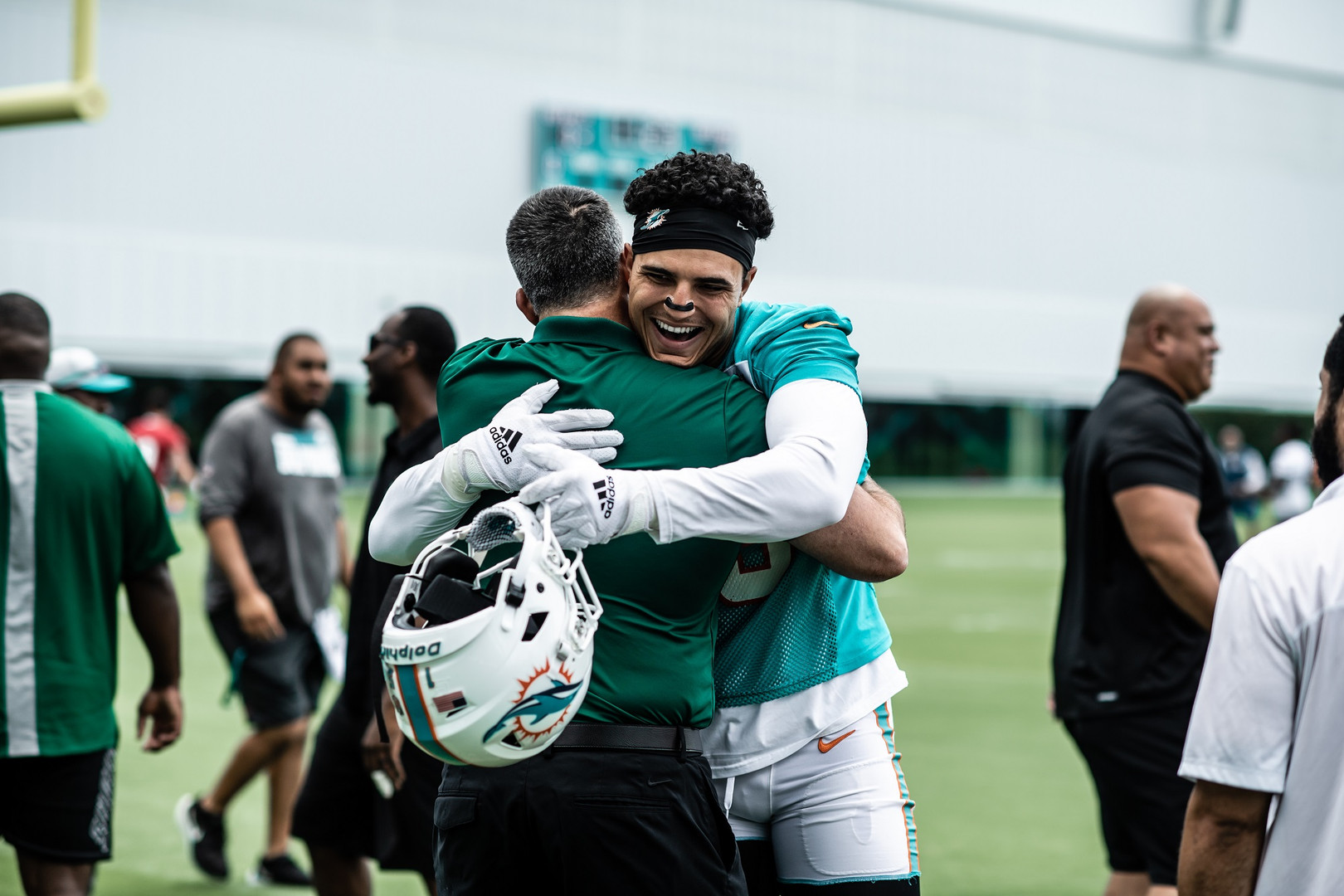 Photo Gallery: Canes Visit Dolphins