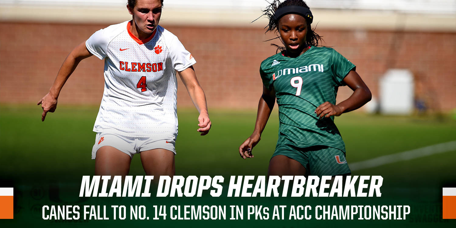 Miami Falls to No. 14 Clemson in Penalty Kicks