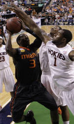 Hurricanes Down Virginia Tech, 70-65