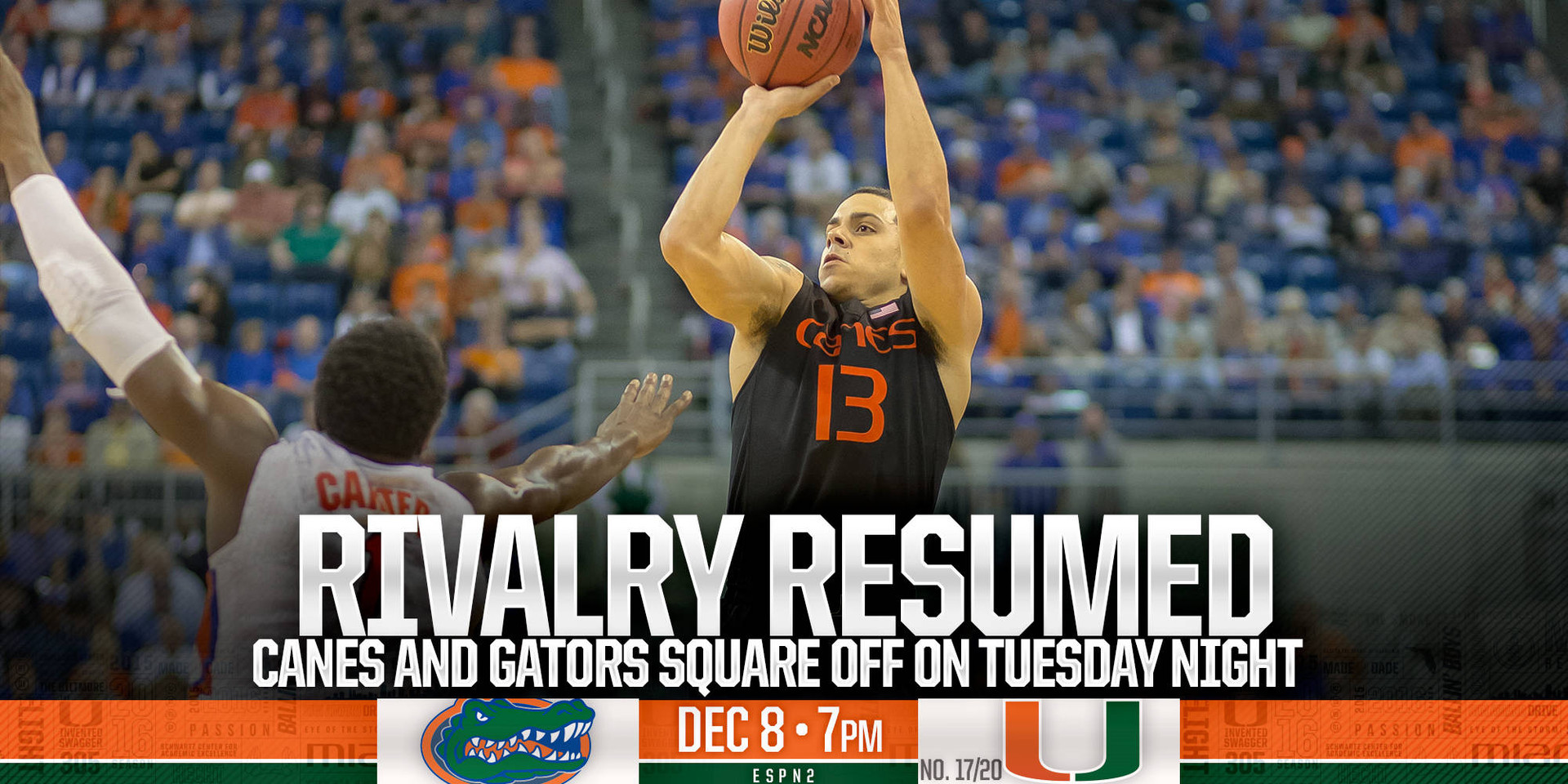 Game Day: #17/20 Miami vs. Florida - Dec. 8