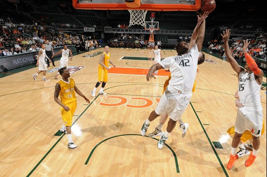2012 Miami Hurricanes Men's Basketball vs Valparaiso