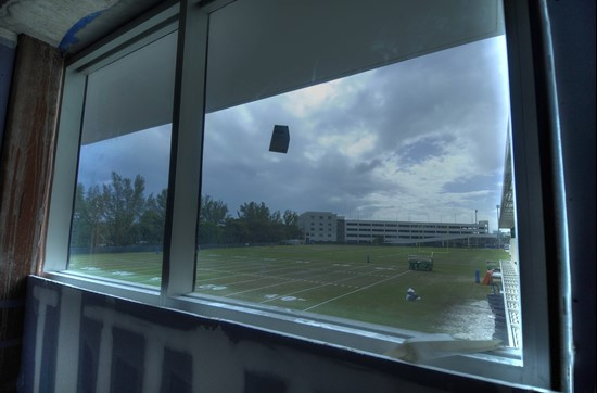 Schwartz Center - North View of Football Practice Fields