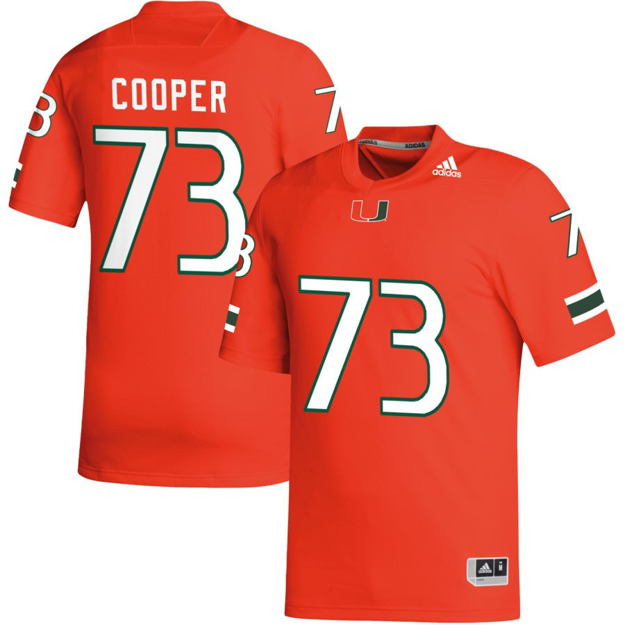 Men's adidas Orange Miami Hurricanes NIL Replica Football Jersey