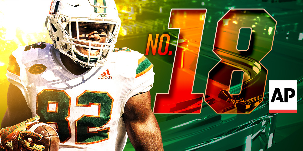 Miami Ranked No. 18 in Associated Press Top 25