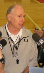 Coach Larranaga Speaks to Media Following Practice