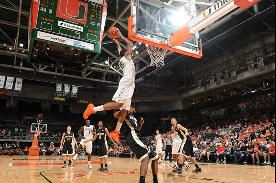 2012 Miami Hurricanes Men's Basketball vs Wake Forest