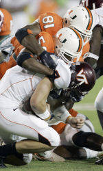 Late Score the Difference as No. 23 Virginia Tech Downs Miami
