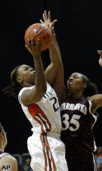 No. 7 Miami Routs Louisiana-Monroe, 103-39