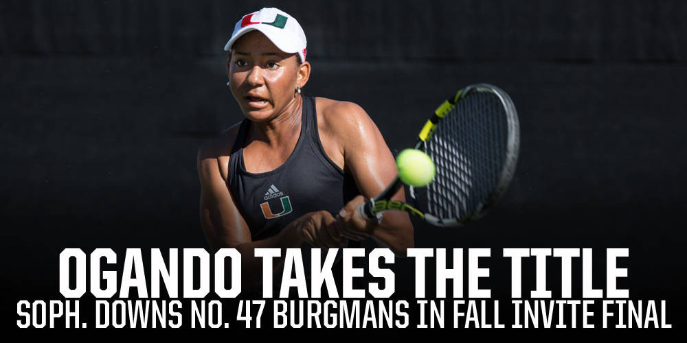 Ogando Wins Fall Invite Orange Singles Title