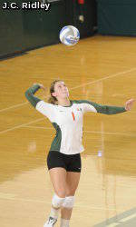 Miami Volleyball Defeats Virginia, 3-1