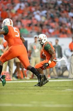 The University of Miami Hurricanes took on the Florida A&M Rattlers at Sun Life Stadium on September 6, 2014.   Photo by Steven Murphy/SPN