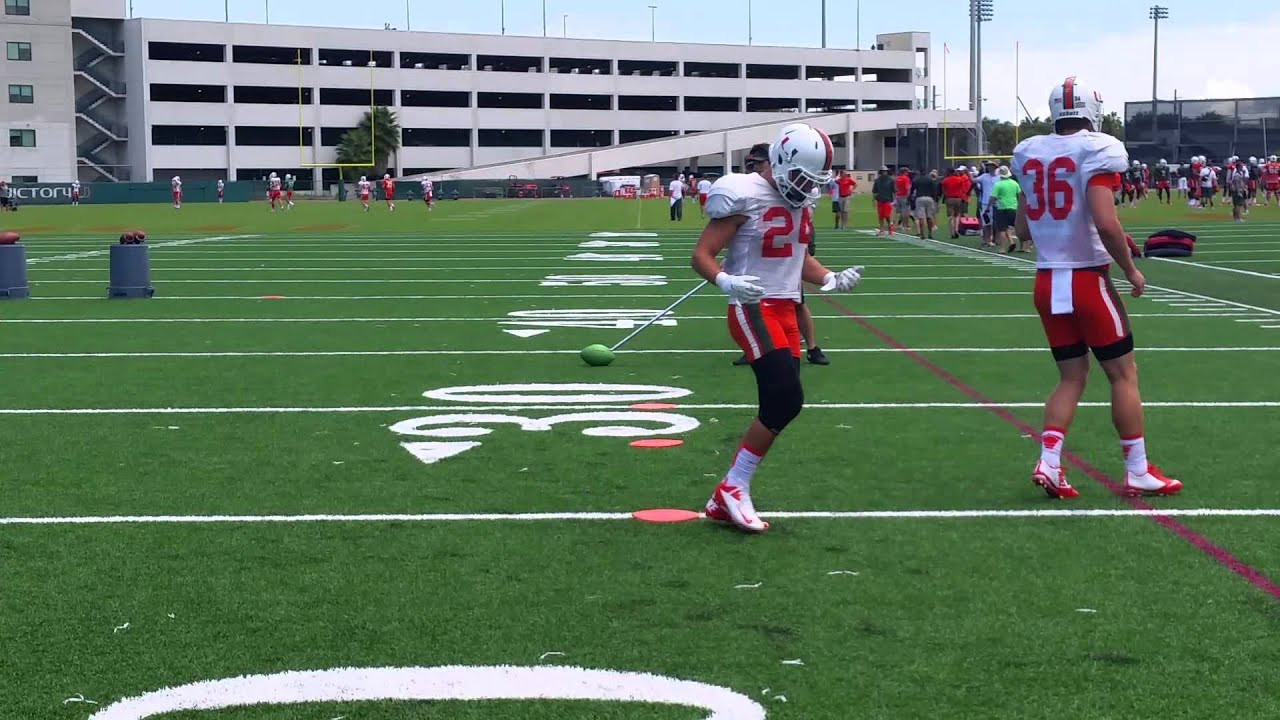 CanesCamp Day 3: DBs vs. WRs